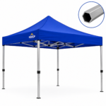 SHADEUP 10x10 hexagonal tube canopy tent bleu