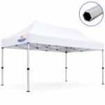 SHADEUP 10x15 hexagonal tube canopy WHITE